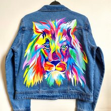 Painted Denim Jacket Handmade Custom jacket Selena Quintanilla