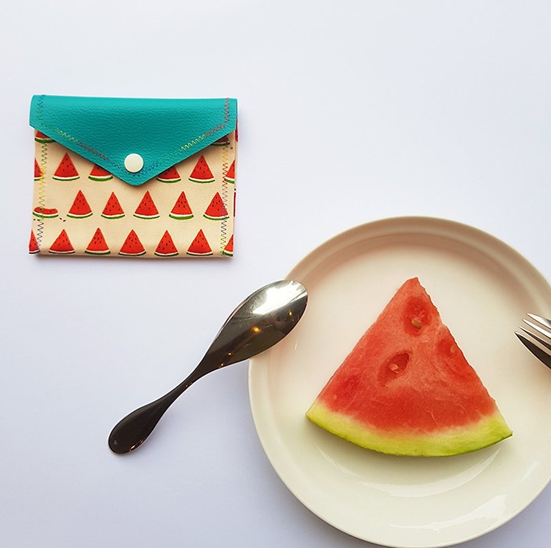 Washless Personal Items & Tissue Carry Bag - Watermelon Bite Tissue/Wiper/Maxi Pad - ของใช้ส่วนตัวผู้หญิง - วัสดุกันนำ้ หลากหลายสี