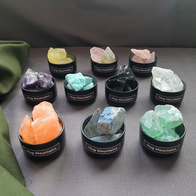 12 types of crystal ore diffusers with super energy - น้ำหอม - คริสตัล หลากหลายสี