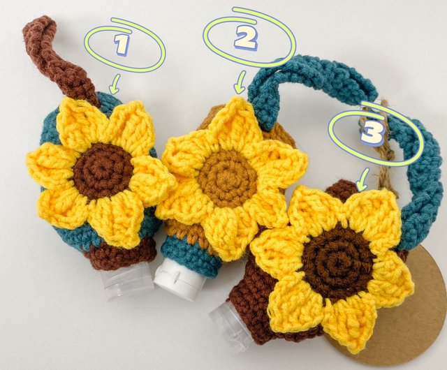 Keychain Bundle Sunflower: Crochet pattern