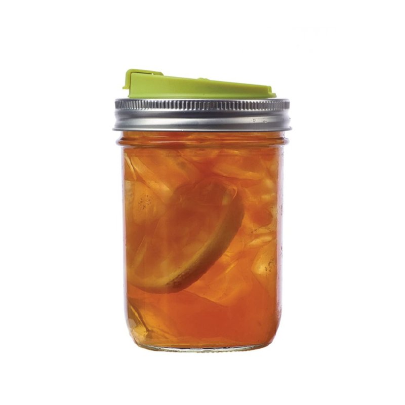 Jarware x Ball 寬口隨行杯蓋 玻璃梅森罐組 - 其他 - 塑膠 綠色