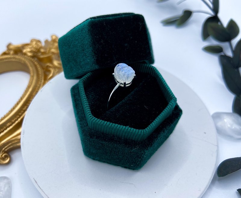 Moonlight Pixiu Ring X Lover's Stone||Live Ring|925 Half Silver|Hypoallergenic Color Preservation|Gift - General Rings - Gemstone Blue