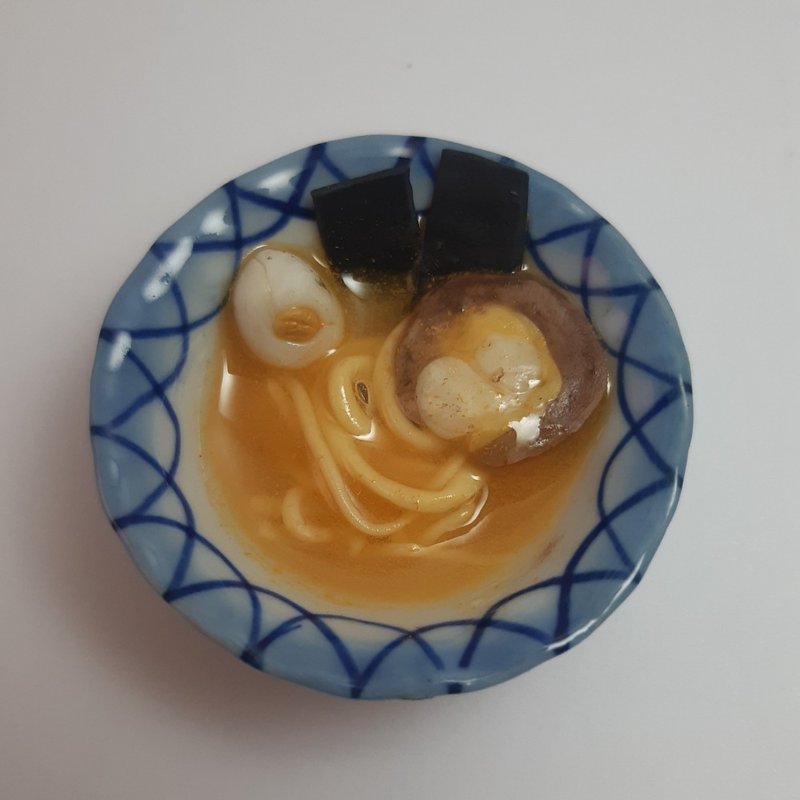 Ramen Japanese Food Miniature Dollhouse  dish collectible decorate - 擺飾/家飾品 - 黏土 咖啡色
