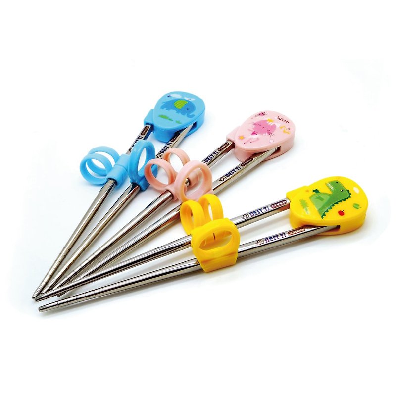 學習筷 純鈦兒童學習筷 訓練筷 多色可選 贈餐具袋 - 兒童餐具/餐盤 - 貴金屬 多色