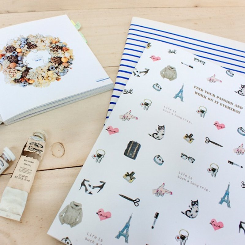Berger stationery x taste of life [6] this information into two colors - แฟ้ม - พลาสติก ขาว