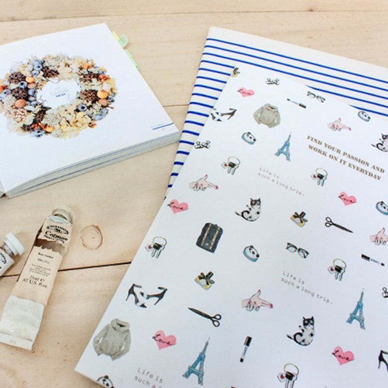 Berger stationery x taste of life [6] this information into two colors - แฟ้ม - พลาสติก ขาว