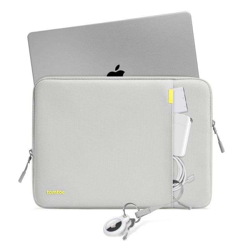 Completely protective, gray laptop bag suitable for MacBook Pro/Air 13/14/15/16 inches - Laptop Bags - Polyester Gray