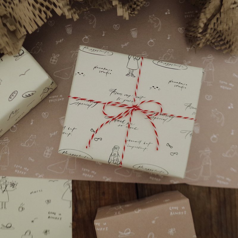 Merci! | Double-sided wrapping paper - Gift Wrapping & Boxes - Paper Khaki