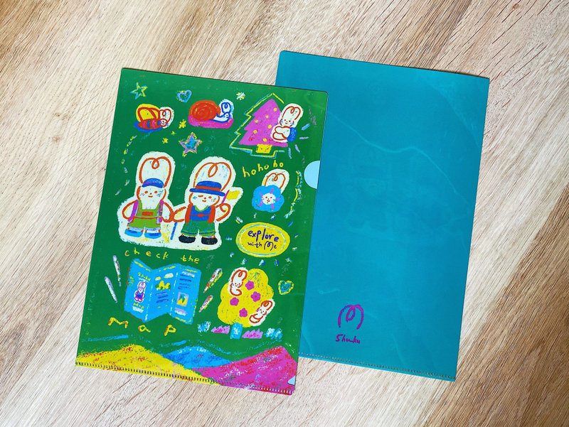 Shuku A4 Rabbit Glue File Folder | File Folder - Folders & Binders - Plastic Multicolor