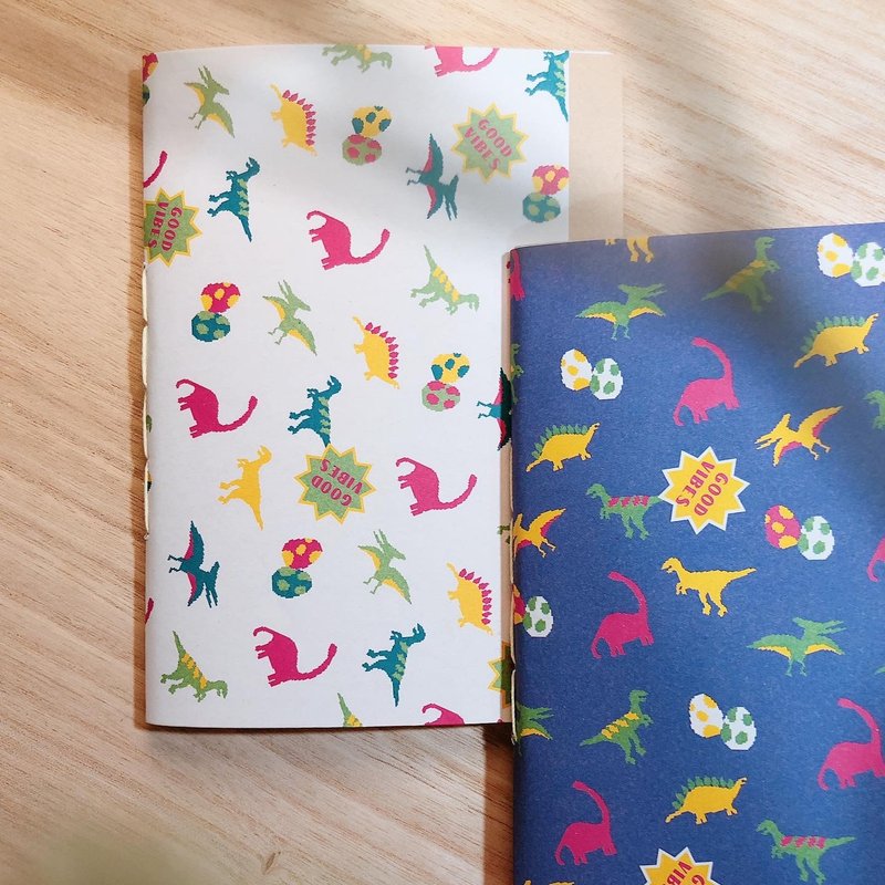 Dinosaur Jurassic - A6 Handmade Journal Book 2 IN 1 Set with 40pages each - สมุดบันทึก/สมุดปฏิทิน - กระดาษ 