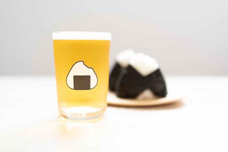 Rice ball glass NO ONIGIRI NO LIFE - Cups - Glass White