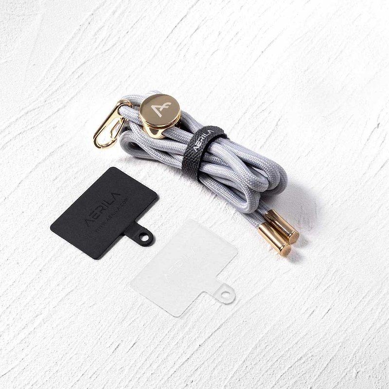NORE Strap Cell Phone Cord/Daily Collection/ Ash Grey - Phone Accessories - Nylon Gray