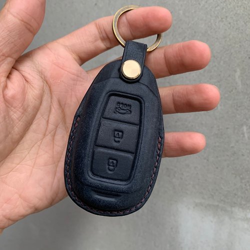 Leather car key case, car key cover, Peugeot - Shop Shao Leather Keychains  - Pinkoi