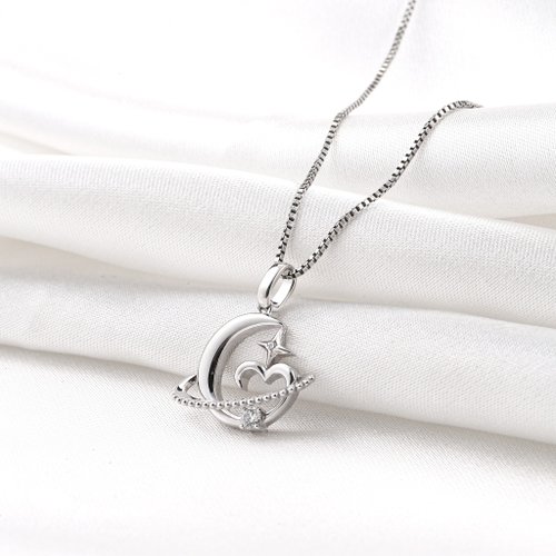 Dicha Jewellery 迪嘉珠寶 【Dicha Jewellery x Couple Murmur】18K鍍金戀愛星球純銀項鍊