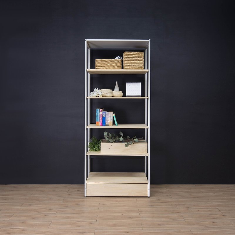 Creesor-Shido 40 country style cabinet/bookcase/display cabinet - ชั้นวางหนังสือ - โลหะ ขาว