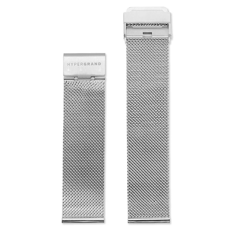 HYPERGRAND錶帶 - 22mm - 銀色米蘭帶(銀釦) - 女錶 - 其他金屬 銀色