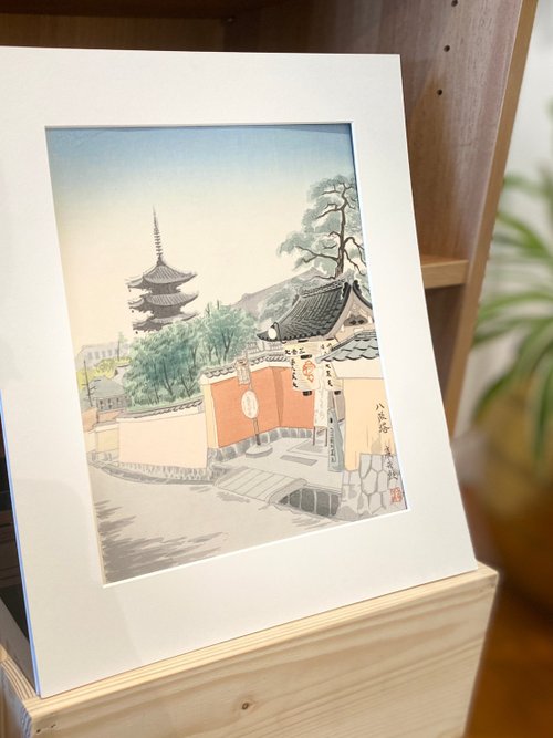 京十二景_八坂の塔 - 徳力富吉郎 - 版画 - ショップ dpstaichung ポスター・絵 - Pinkoi