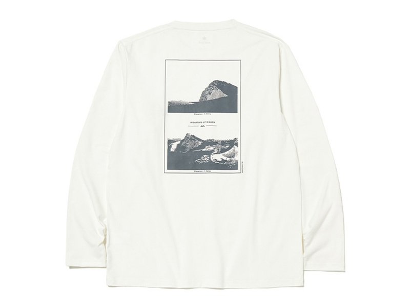 SP x MofM Tanigawatake T-shirt (long sleeve) milky white - เสื้อฮู้ด - เส้นใยสังเคราะห์ ขาว