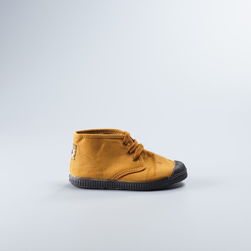 西班牙帆布鞋 Chukka 冬季刷毛 土黃色 黑頭 洗舊 960777 童鞋 - 童裝鞋 - 棉．麻 黃色
