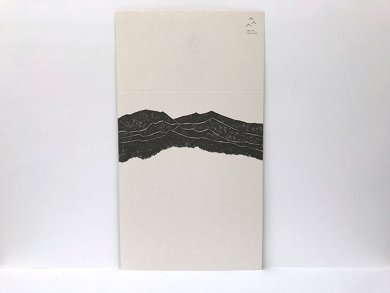 Mountain. This is a card/3 cards - การ์ด/โปสการ์ด - กระดาษ สีดำ