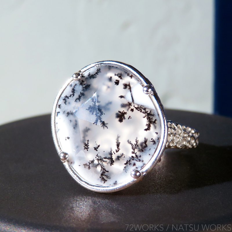 デンドリティック オパール リング / Dendritic Opal Ring - リング・指輪 - 宝石 ホワイト