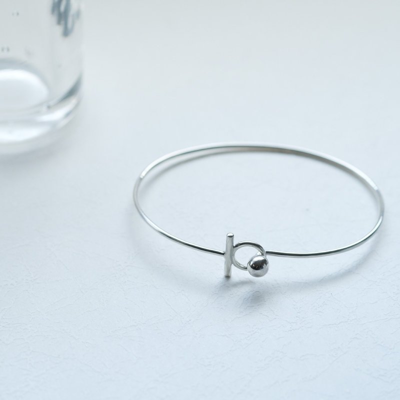 ボール フック バングル シルバー925 - 手鍊/手環 - 其他金屬 銀色