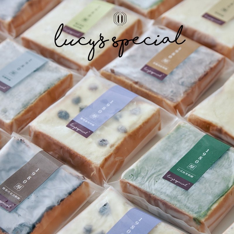 【LS Handmade Desserts x Le Cordon Bleu Chef】1980 Thick - Milk Crisp Thick Toast (70g x 6 slices) (Choose from 7 Flavors) - ขนมปัง - วัสดุอื่นๆ 