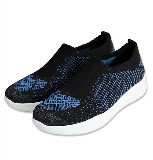 WYPEX WYPEX-個性黑藍透氣針織休閒鞋