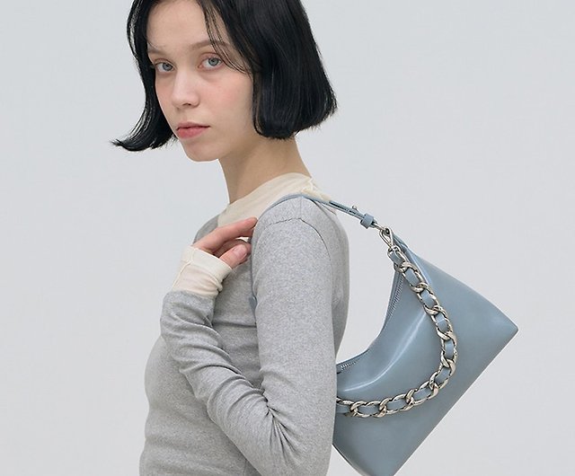 Bag to Basics made in Korea Chain Hobo BAG - Shop bagtobasics Messenger Bags  & Sling Bags - Pinkoi