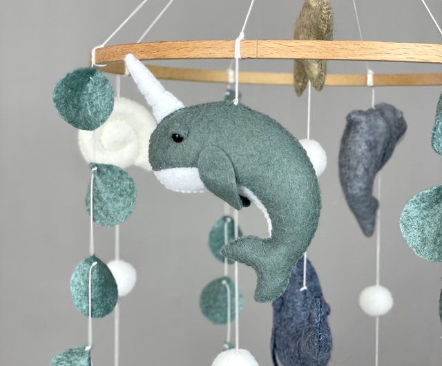 Whale baby mobile,crib sea toys,baby gift,under outlet the sea