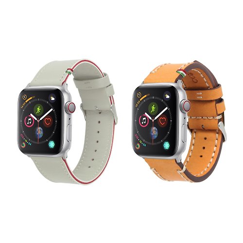 COZI 官方旗艦館 COZI-Apple Watch S5~9,Ultra & Ultra 2皮革錶帶-49/45/44/42mm