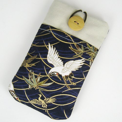 gracefulcrafts 客製化電話包 手機袋 手機保護布套例如 iPhone Samsung (仙鶴 )