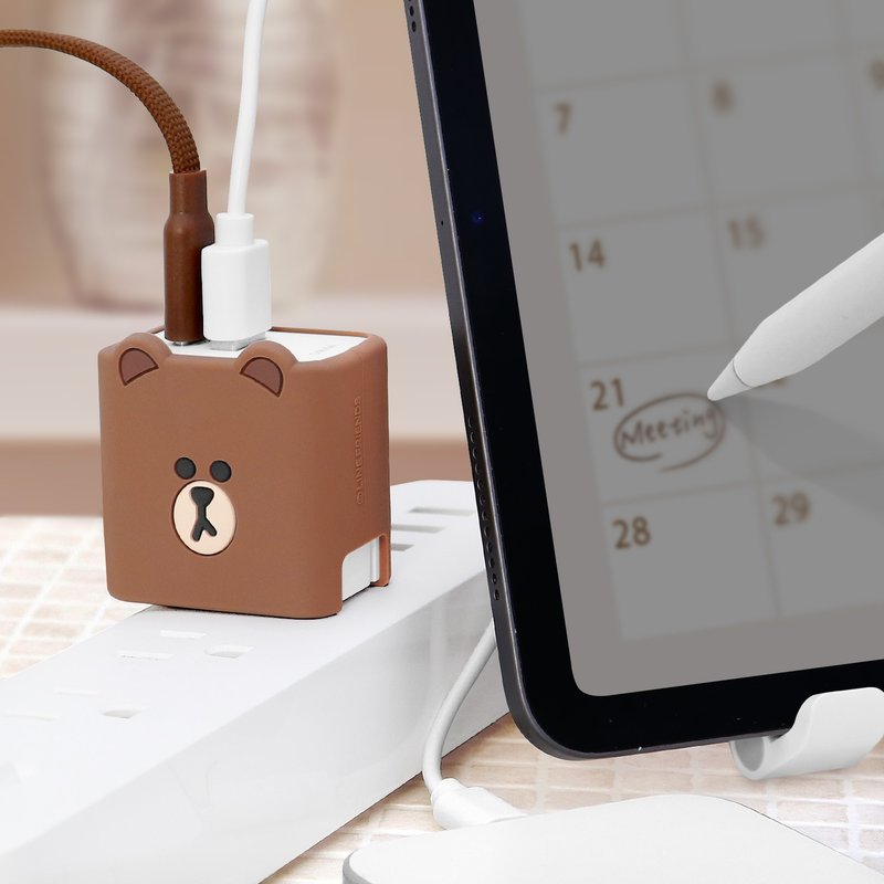 GARMMA LINE FRIENDS 氮化鎵GaN 35W 快充充電器 - 科技小物 - 其他金屬 