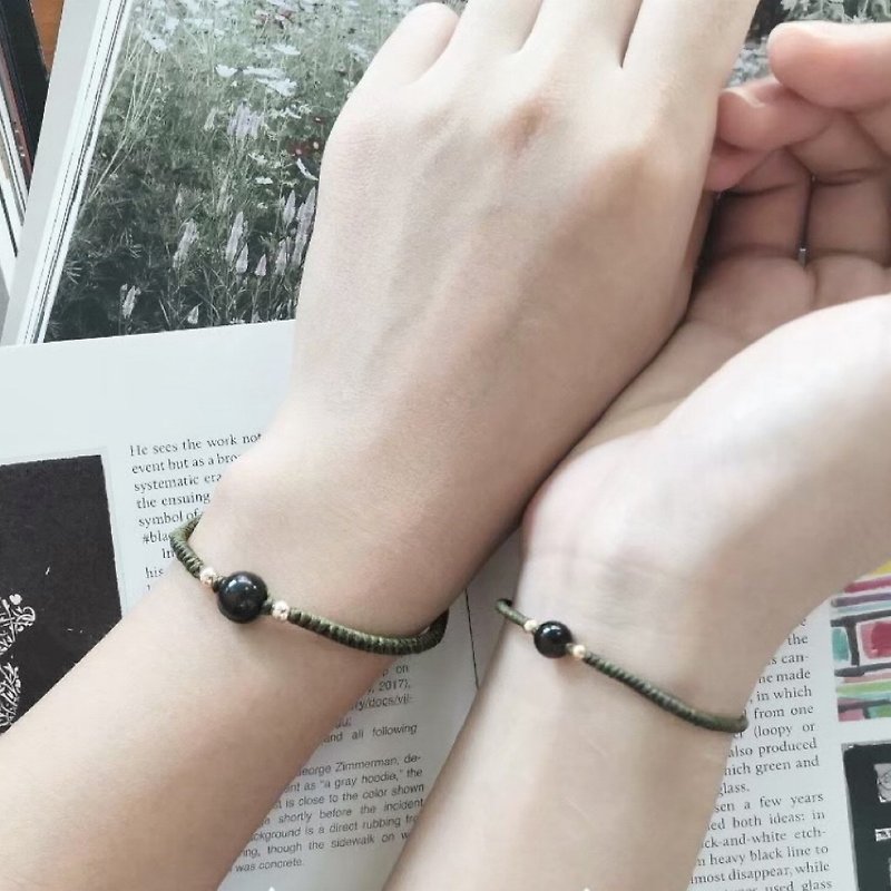 【LN-0012】LuluNa Life Spirit Number Wax Line Bracelet Parent-child Bracelet Couple Bracelet Bracelet Customized - Bracelets - Crystal Transparent