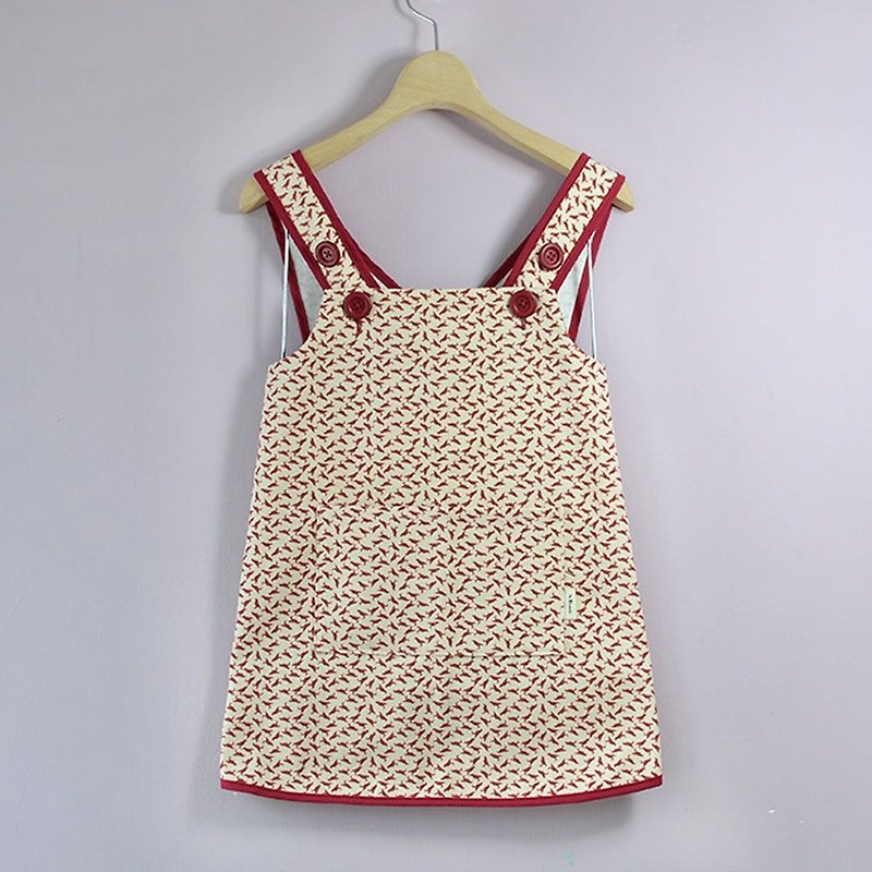 兒童圍裙-130/台灣八哥4號/地質粉紅 - 圍裙 - 棉．麻 