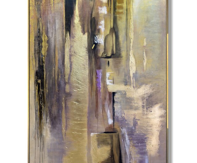 アクリル抽象画 金銀 アクリル抽象画 金銀 金銀】テクスチャーアート 現代アート 抽象