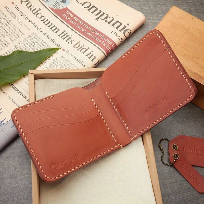 Personalise name engraved Leather Wallet - bifold wallet - Women Leather Wallet  - Wallets - Genuine Leather Red
