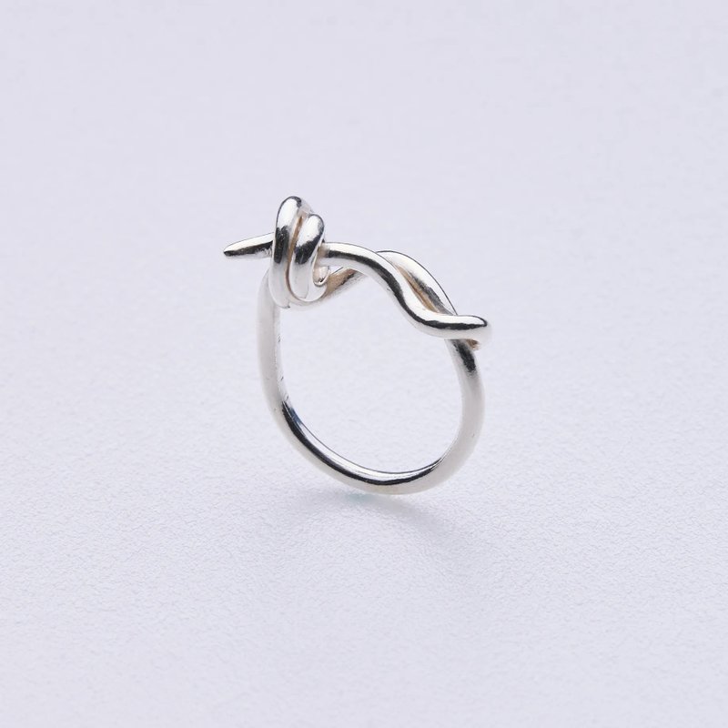 Twine ring 25 - 戒指 - 純銀 
