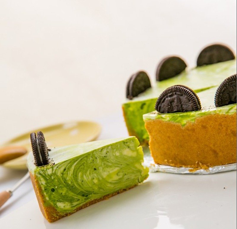 鹿児島抹茶生チーズケーキ - ケーキ・デザート - 食材 グリーン