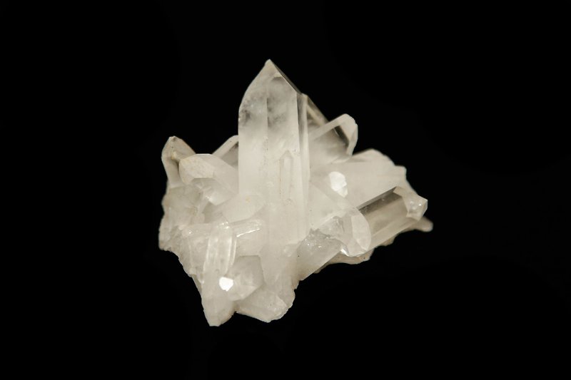 【淨化系列】天然晶簇1 小巧精緻 形如山峰 請讀描述 - 裝飾/擺設  - 寶石 白色