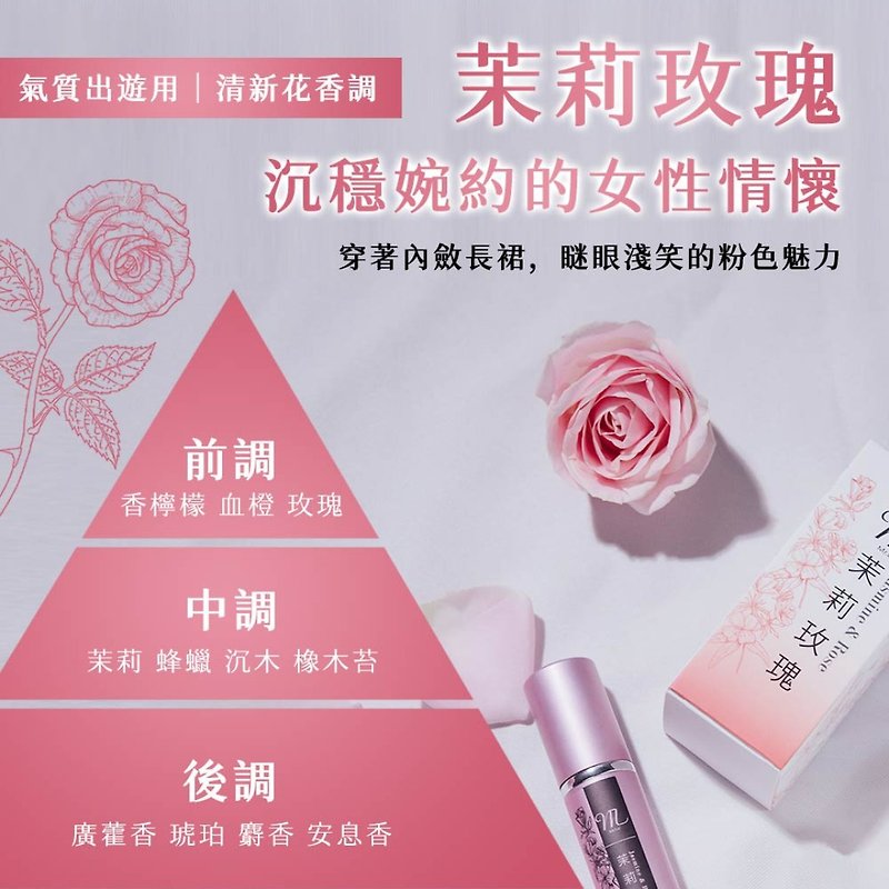 Jasmine Rose Eau de Toilette/Small Fragrance/Female Perfume/Rose Perfume/Personal Perfume - Perfumes & Balms - Essential Oils 