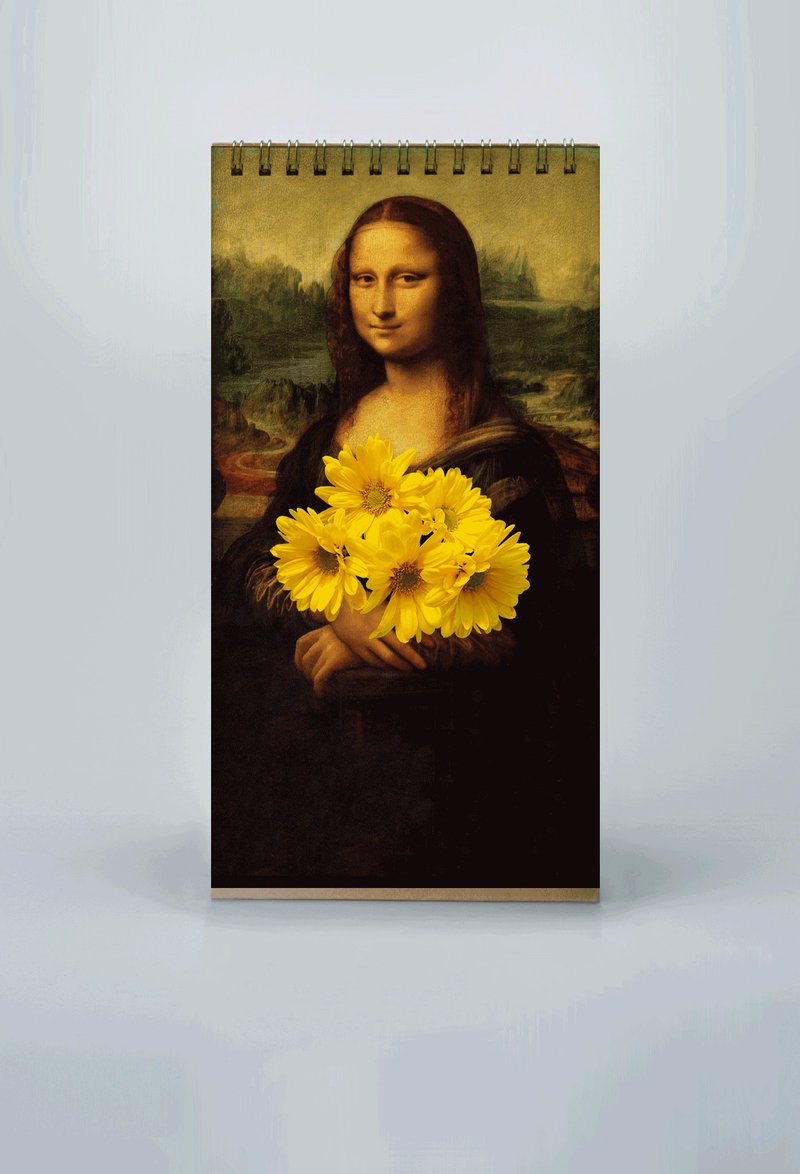 ページめくり花古典絵画（限定版） - 観葉植物 - 紙 ホワイト