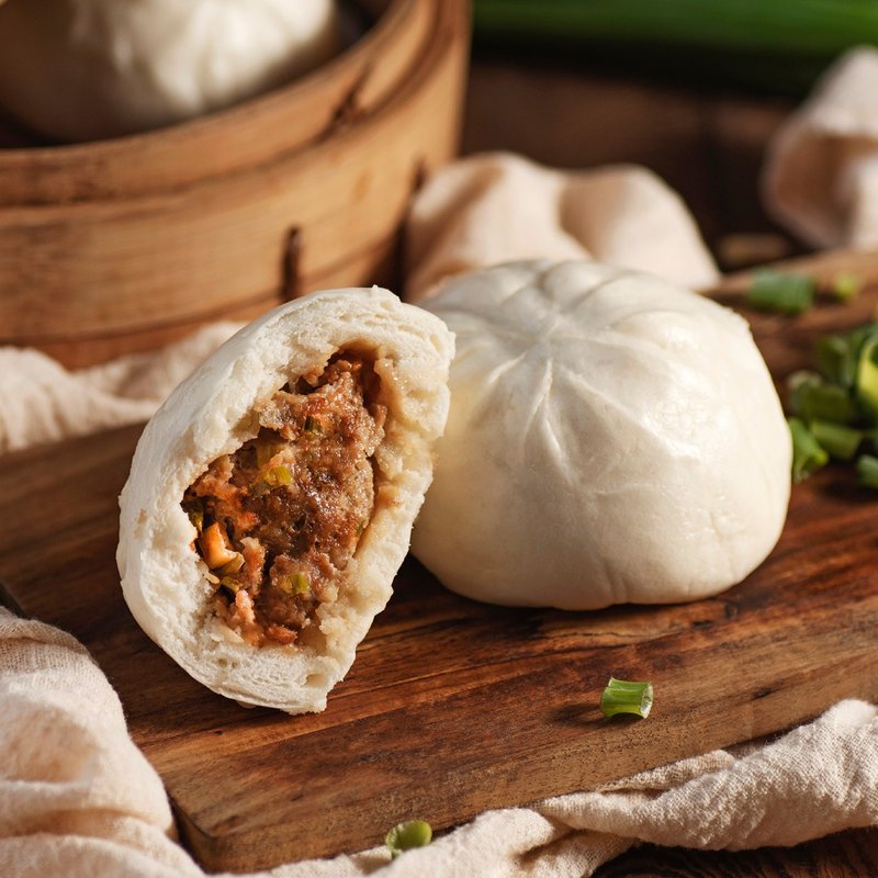 [Bangpin Rice] Samsung Scallion Steamed Buns (1 bag/4 pcs)*2 - Prepared Foods - Other Materials Purple