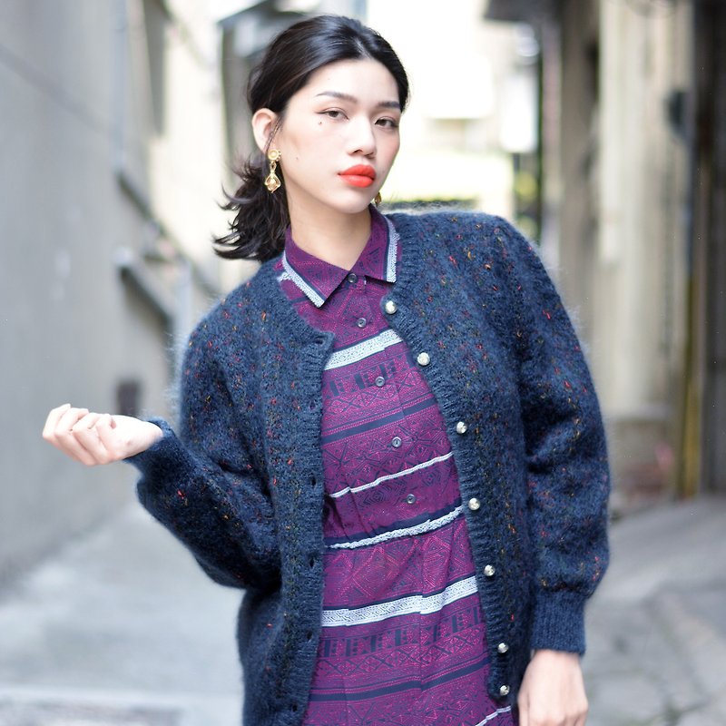 Mo Yao | Vintage sweater coat - สเวตเตอร์ผู้หญิง - วัสดุอื่นๆ 