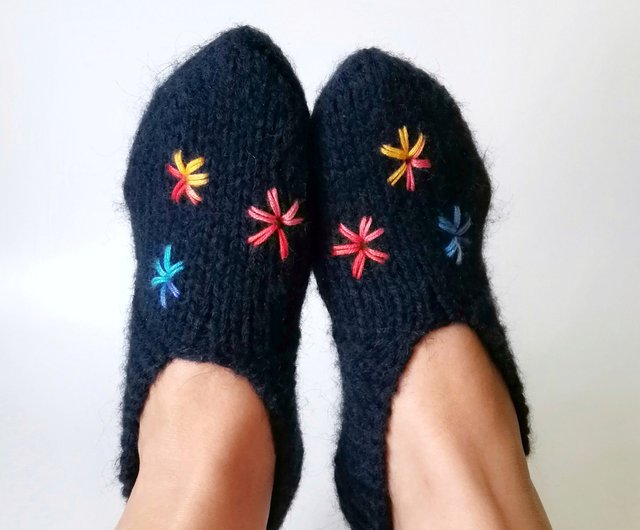 Womens 2025 knit slippers