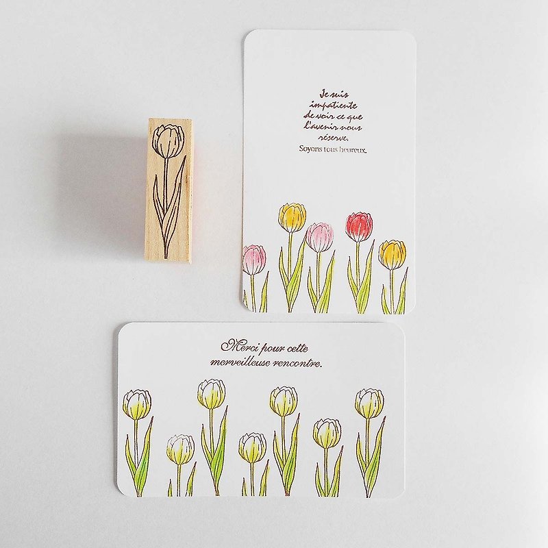 Tulip stamp - Stamps & Stamp Pads - Wood 
