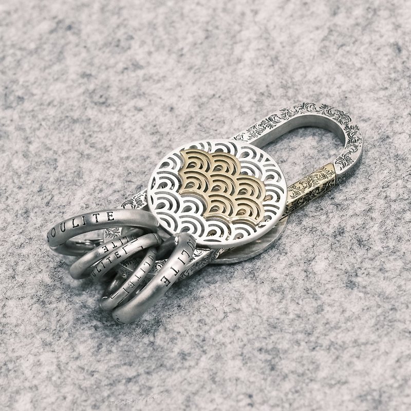 SOULITE 浮雲生物雲影銀鎖匙扣 - 鑰匙圈/鎖匙扣 - 不鏽鋼 