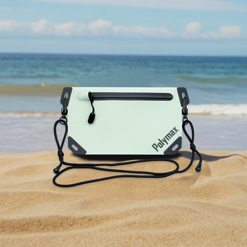 Waterproof portable flat bag-desert green/side backpack/lightweight - กระเป๋าแมสเซนเจอร์ - วัสดุกันนำ้ สีเขียว