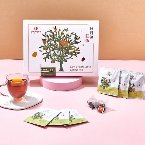 Hugosum和菓森林紅茶莊園|日月潭紅茶體驗/下午茶/茶葉商品 經典阿薩姆紅茶三角立體茶包36入
