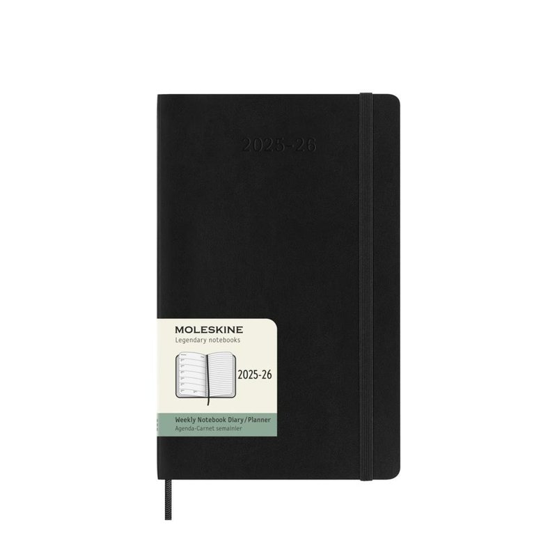 【MOLESKINE】2025-2026 週記手帳 / 18M / 軟皮 - 筆記本/手帳 - 紙 